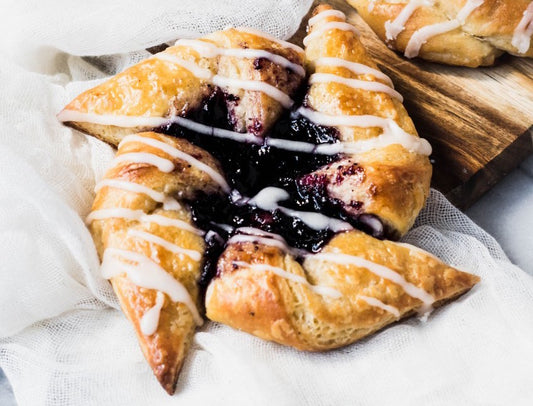 Cheese with Blueberry Custard Danish